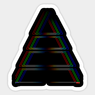 COLORFUL PYRAMID Sticker